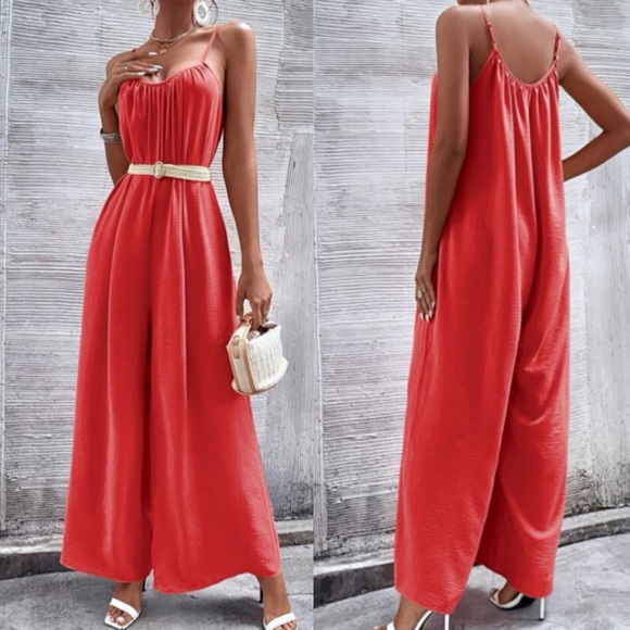 Boho wide leg cami jumpsuit - Picture 2 of 15